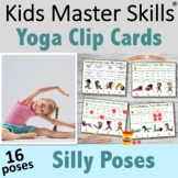 Yoga Cards - Clip Cards with 16 Poses for SILLY EXERCISE