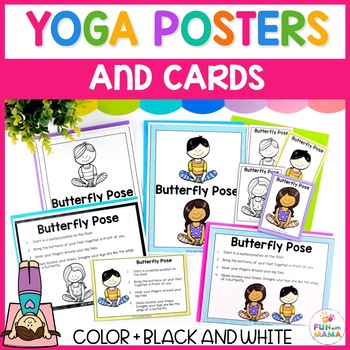 Preview of Yoga Pose Cards & Posters | With Pictures, Instructions & Sequences