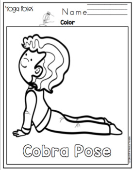 yoga cards set 2 by preschool printable teachers pay teachers