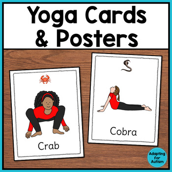 Preview of Yoga Cards and Posters - Ideal for Calming Brain Breaks