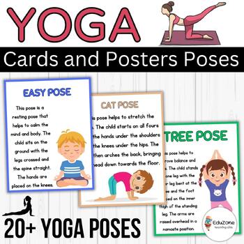 Preview of Yoga Cards and Posters: with 20+ Poses for Fun and Strength, and Balance!