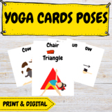 Yoga Cards with Yoga poses for kids Digital and Printable
