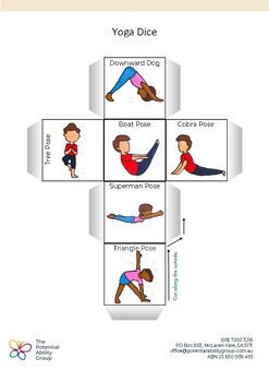Kids Yoga Dice Game, 24 Different Poses, Fitness Game, Kids Yoga Class,  P.E. Class, Calming Corner, Diverse Clip Art, PDF Digital Download -   Canada