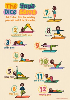 Yoga Dice Game Poster