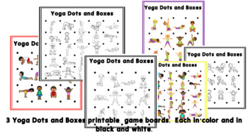 Preview of Yoga Dots and Boxes