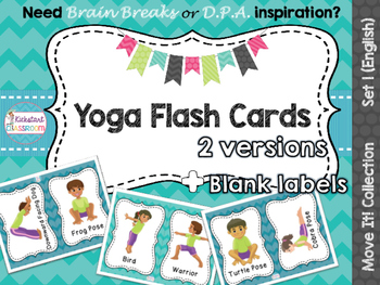 Preview of Move It! Yoga Flash Cards for Brain Breaks and Daily Physical Activity