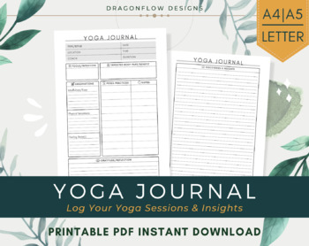 Yoga Journal for Women: Yoga Tracker Journal