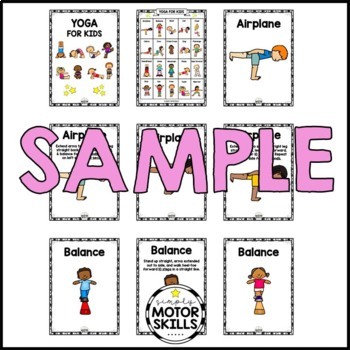 yoga for kids 20 poses signs cards journals charts