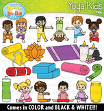 Yoga Kids Clipart Set {Zip-A-Dee-Doo-Dah Designs}