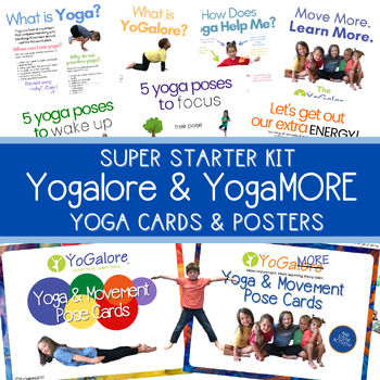 Preview of Yoga Kids Poses and Posters for the Classroom: Super Starter Kit