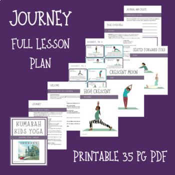 Preview of Yoga Literacy Lesson Plan to the book Journey by Aaron Becker