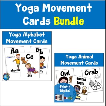 Preview of Yoga Movement Cards Bundle