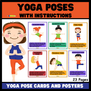 Preview of Yoga Kids Clip Art and Posters - Super Pack