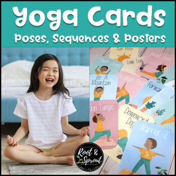 Preview of Yoga Pose Cards for Kids - A Calming Movement Break Activity