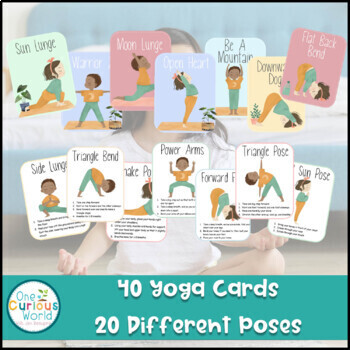 Yoga Pose Cards for Kids | Yoga Poses Flow Posters | Calming Strategies  Visuals | Yoga cards, Kids yoga poses, Yoga for kids