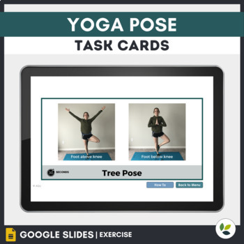 Preview of Yoga Pose Task Cards - Google Slides