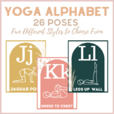 Yoga Poses Alphabet