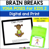 Yoga Pose Cards for Kids, Yoga Poses Posters, Calming Stra