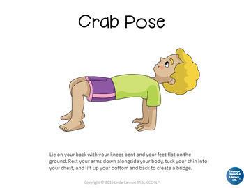 Distance Learning | Yoga Poses for Kids 1 by Language Speech and Literacy