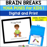 Yoga Pose Cards for Kids, Yoga Poses Poster, Calming Strat