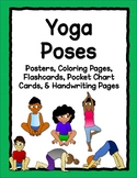Yoga Posters, Flashcards, Coloring Pages, Pocket Chart Car