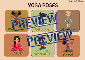 Preview of Yoga Poses and Celebrating Diversity Lesson Plan