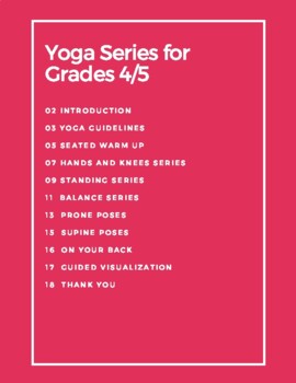 Preview of Yoga Series for Grade 4/5