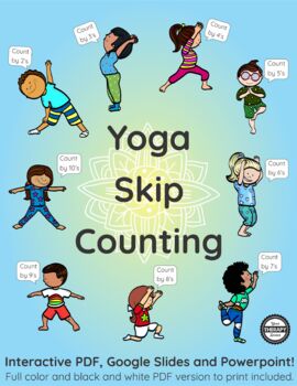 Preview of Yoga Skip Counting Brain Break
