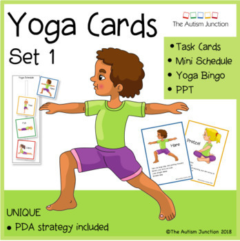 Yoga Set 1 Digital And Printable Cards Yoga Poses For Kids Tpt