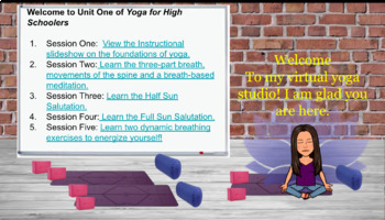 Preview of Yoga for High Schoolers/Teens Unit One