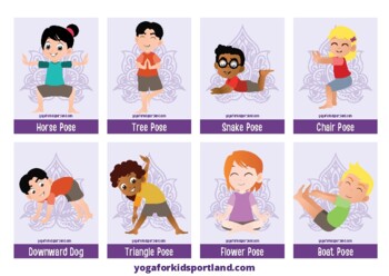 Kids Yoga Poses, Yoga Poses, Yoga Poses for Beginners, Printable Yoga Flash  Cards, Yoga Poses Cards, Yoga Poses Chart -  Israel
