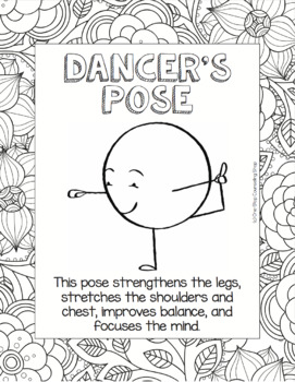 free kids yoga coloring pages