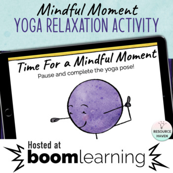 Preview of Yoga for Self-Regulation Digital Boom Cards™ Activity 