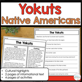 Yokuts Native Americans Reading and Comprehension Activities