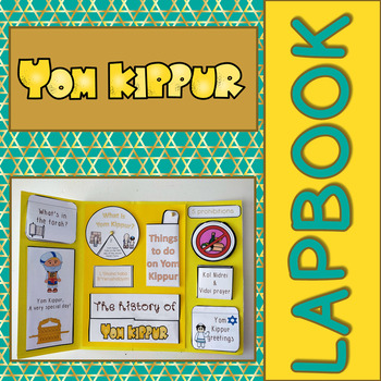 Preview of Yom Kippur Day of Atonement lapbook