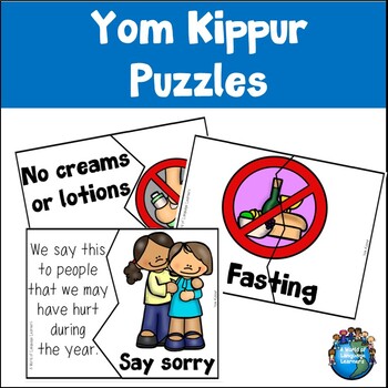Yom Kippur Puzzles by A World of Language Learners TpT