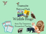 Yosemite NP Wildlife Bingo Classroom Set