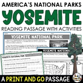 Yosemite National Park Reading Passage Yosemite Research