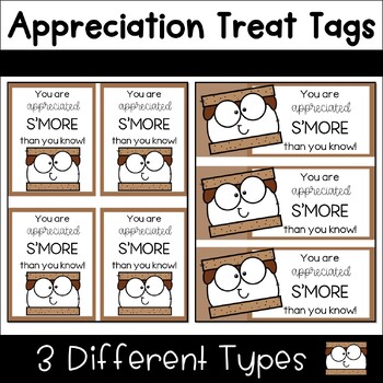 Preview of You Are Appreciated S'MORE Than You Know Treat Tags