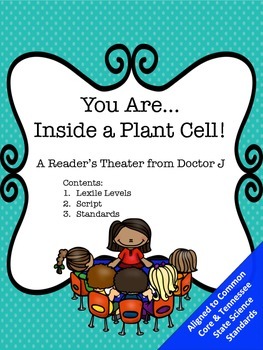 Preview of Plant Cell Readers Theater Science Play with Lexile Levels Script