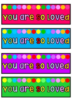 Preview of You Are Loved Bookmarks