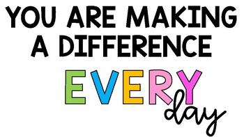 You Are Making A Difference Quote by Madison Kumpf | TpT