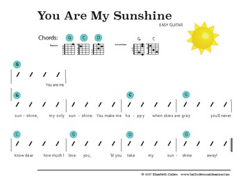 You Are My Sunshine - Sheet Music