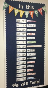 You Are The Reason - Bulletin Board by Kelly McCue | TpT