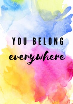 You Belong Poster by Miss Mac's Lessons | TPT