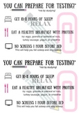 You CAN prepare for testing!  Flyer to send home to parent