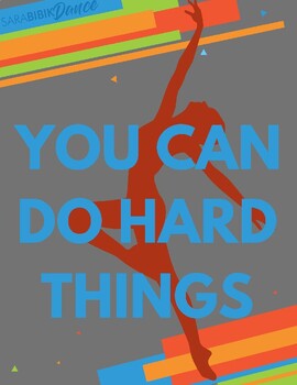 Preview of You Can Do Hard Things: Posters and Coloring Pages