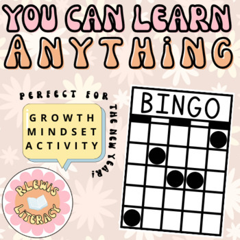 Preview of You Can Learn Anything BINGO: Growth Mindset Small Group New Year Activity