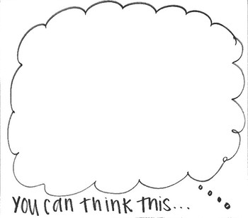 Preview of You Can Think This... But Say That! - Speech & Thought Bubbles