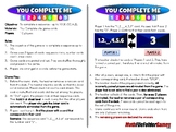 You Complete Me - Kindergarten Math Game [CCSS K.CC.A.2]